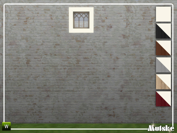Sims 4 — Linton Window Privat Small 1x1 by Mutske — This window is part of the Linton Constructionset. Made by