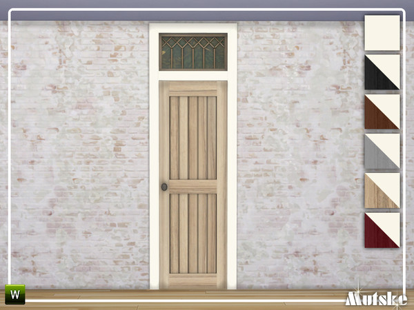 Sims 4 — Linton Door Privat with Top Single 2x1 by Mutske — This door is part of the Linton Constructionset. Made by