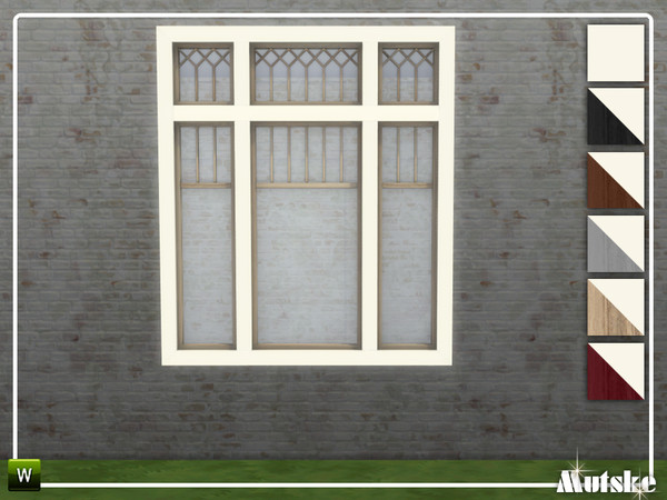 Sims 4 — Linton Window Middle 3x1 by Mutske — This window is part of the Linton Constructionset. Made by Mutske@TSR. 