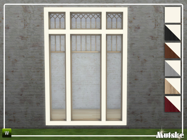 Sims 4 — Linton Window Tall 3x1 by Mutske — This window is part of the Linton Constructionset. Made by Mutske@TSR. 