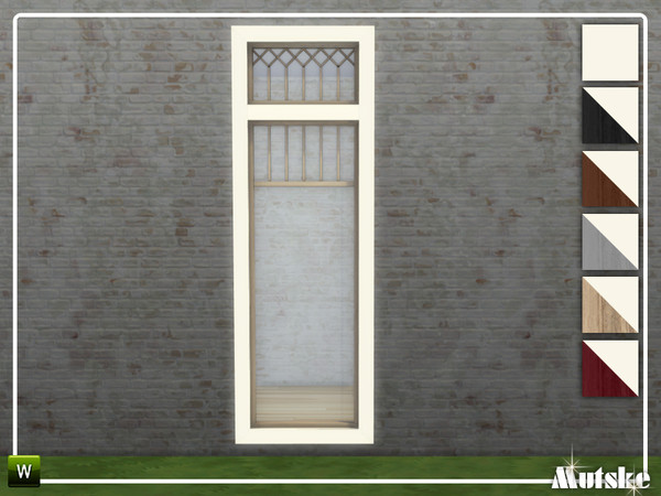 Sims 4 — Linton Window Tall Single 2x1 by Mutske — This window is part of the Linton Constructionset. Made by Mutske@TSR.