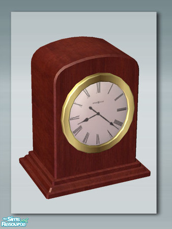 Sims 2 — Rustic Living - Mantle Clock by Shakeshaft — Part of a set with a Rustic theme, set includes Sofa and Chair, a