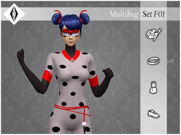 Sims 4 — Multibug - SetF01 by AleNikSimmer — THIS IS THE FULL SET. -TOU-: DON'T reupload my items as yours. DON'T
