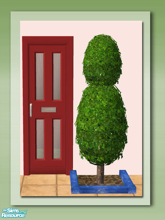 Sims 2 — Topiary Shrub by Shakeshaft — Part of a set of Shrubs to add architecture and colour to your sims gardens,set