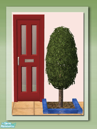 Sims 2 — Egg Shrub -  Dark by Shakeshaft — Part of a set of Shrubs to add architecture and colour to your sims