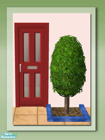 Sims 2 — Egg Shrub -  Master Mesh by Shakeshaft — Part of a set of Shrubs to add architecture and colour to your sims