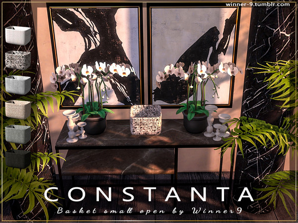 Sims 4 — Basket small open by Winner9 — This is small open basket from my set Constanta, you can find it easy in your