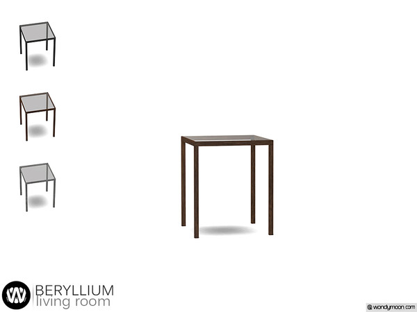 Sims 4 — Beryllium End Table by wondymoon — - Beryllium Living Room - End Table - Wondymoon|TSR - Creations'2019