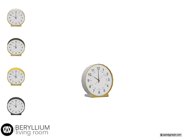 Sims 4 — Beryllium Clock by wondymoon — - Beryllium Living Room - Clock - Wondymoon|TSR - Creations'2019