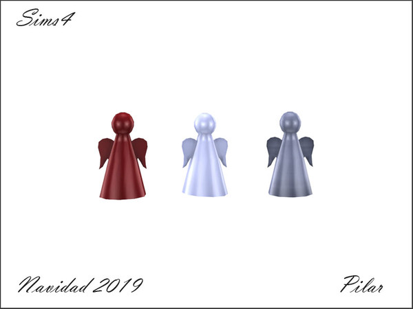 Sims 4 —  N2019 Angel by Pilar — did you see the christmas table