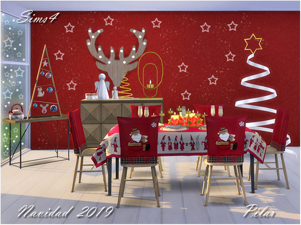 Sims 4 — Navidad 2019 by Pilar — did you see the christmas table