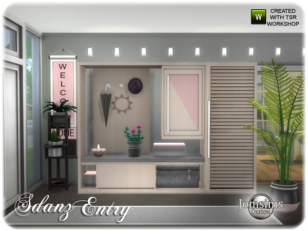 Sims 4 — Stanz Entry by jomsims — Stanz Entry for your sims. all the set in 4 colors and wood. environement 10 for the