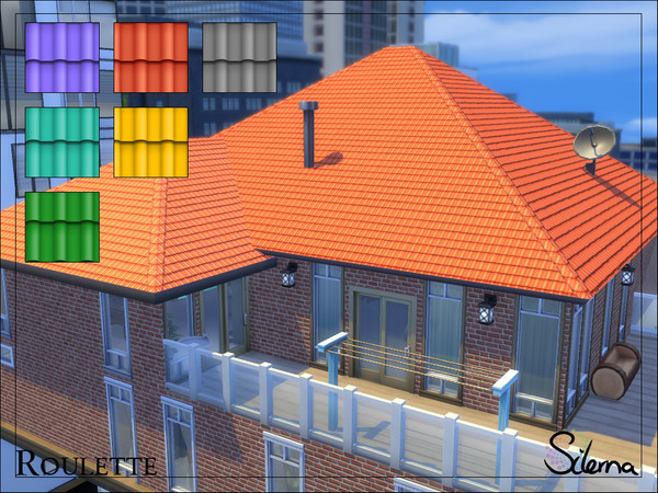 Sims 4 — Roulette by Silerna — Sims 4 is missing some bright roofs! Make it more fun for your sims to live in your brand