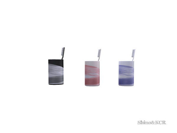 Sims 4 — Bathroom Revolution - Mug w Toothbrush by ShinoKCR — Sleek modern Bathroom with Designer Pieces in Clutter