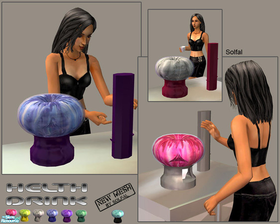 Sims 2 — Health Drink by solfal — Health drink that gives the sims more energy and fun and a little hunger + but no