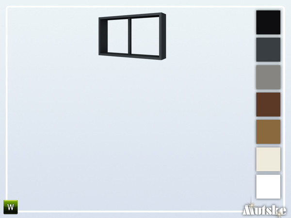 Sims 4 — Wareham Window Privat Small 1x1 by Mutske — This window is part of the Wareham Constructionset. Made by