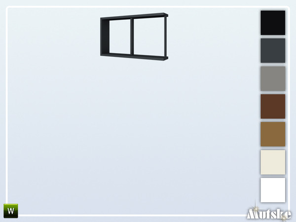 Sims 4 — Wareham Window Privat Small Side 1x1 by Mutske — This window is part of the Wareham Constructionset. Made by