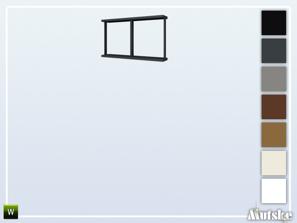 Sims 4 — Wareham Window Privat Small Center 1x1 by Mutske — This window is part of the Wareham Constructionset. Made by