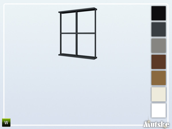 Sims 4 — Wareham Window Privat Center 1x1 by Mutske — This window is part of the Wareham Constructionset. Made by