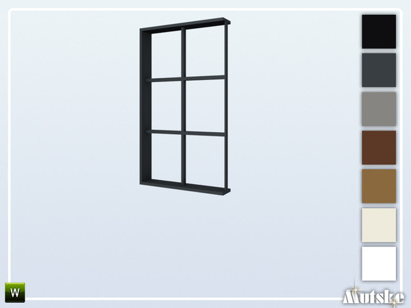 Sims 4 — Wareham Window Counter Side 1x1 by Mutske — This window is part of the Wareham Constructionset. Made by