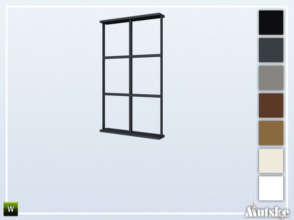 Sims 4 — Wareham Window Counter Center 1x1 by Mutske — This window is part of the Wareham Constructionset. Made by