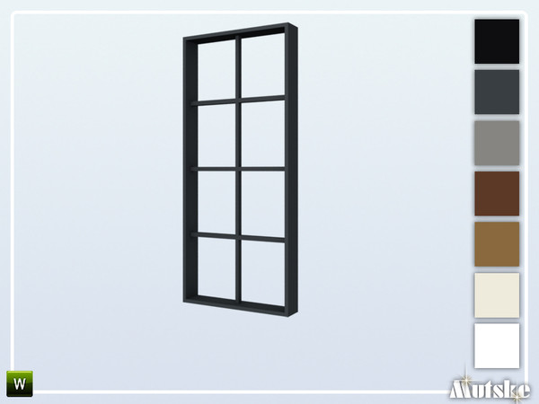 Sims 4 — Wareham Window Middle 1x1 by Mutske — This window is part of the Wareham Constructionset. Made by Mutske@TSR. 
