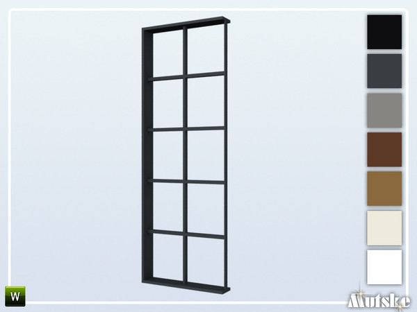 Sims 4 — Wareham Window Tall Side 1x1 by Mutske — This window is part of the Wareham Constructionset. Made by Mutske@TSR.