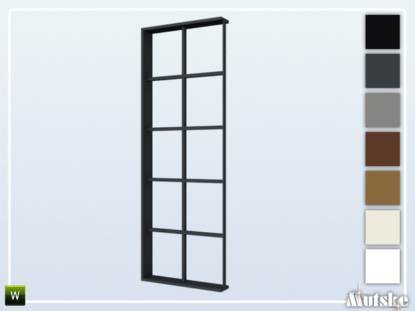 Sims 4 — Wareham Window Tall Center 1x1 by Mutske — This window is part of the Wareham Constructionset. Made by