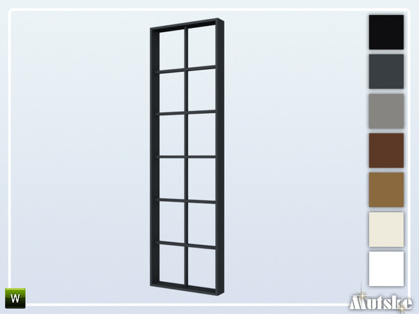 Sims 4 — Wareham Window Tall Wall 6 1x1 by Mutske — This window is part of the Wareham Constructionset. Made by
