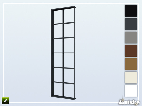 Sims 4 — Wareham Window Tall Wall Side 6 1x1 by Mutske — This window is part of the Wareham Constructionset. Made by