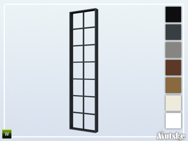 Sims 4 — Wareham Window Tall Wall 7 1x1 by Mutske — This window is part of the Wareham Constructionset. Made by