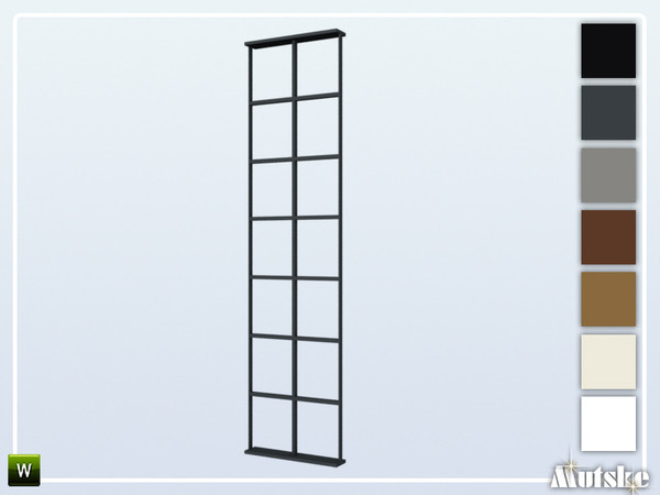 Sims 4 — Wareham Window Tall Wall Center 7 1x1 by Mutske — This window is part of the Wareham Constructionset. Made by