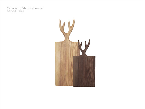 Sims 4 — [ScandiKitchenware] - 2 cutting boards with horns by Severinka_ — 2 cutting boards with horns From the set