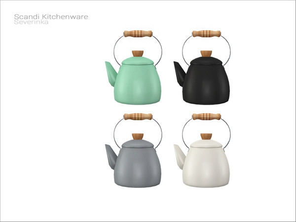 Sims 4 — [ScandiKitchenware] - kettle by Severinka_ — Kettle From the set 'Scandi Kitchenware' Build / Buy category: