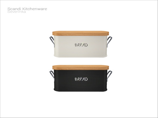 Sims 4 — [ScandiKitchenware] - bread box by Severinka_ — Bread box From the set 'Scandi Kitchenware' Build / Buy