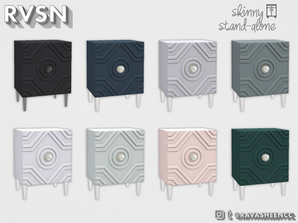 Sims 4 — Counter Argument Sideboard - Standalone Skinny by RAVASHEEN — This sideboard is part of the 'Counter Argument'