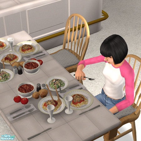 Sims 2 — The Spread MESH by DOT — JRon Table Clutter. The Spread MESH Sims 2 by DOT of The Sims Resource.