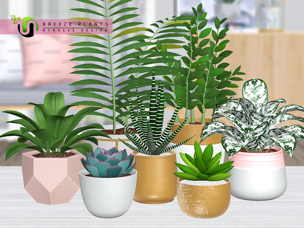 Sims 3 — Breeze Plants by NynaeveDesign — Add life and greenery to any dull corner of your sim's home with these