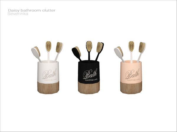 Sims 4 — [Daisy bathroom clutter] - toothbrush by Severinka_ — Toothbrush From the set 'Daisy bathroom clutter' Build /