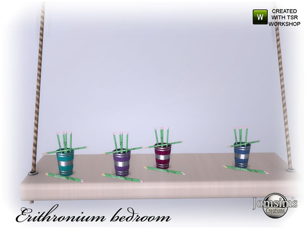 Sims 4 — Erithronium bedroom part 3 pencil pot by jomsims — Erithronium bedroom part 3 pencil pot