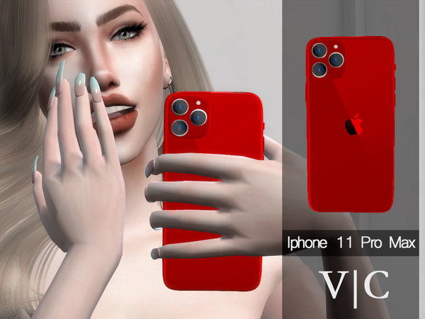 Sims 4 — IPHONE 11 PRO MAX  - V|C by Viy_Sims — New Mesh!! 21 colors Compatible with HQ mode Can be found in the hats