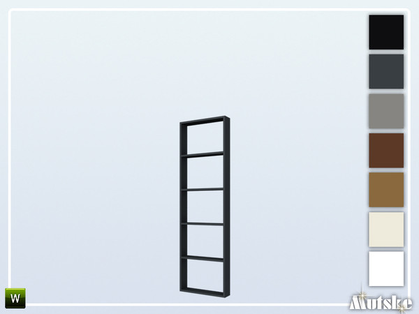 Sims 4 — Wareham Roomdivider Tall5 1x1 by Mutske — This roomdivider is part of the Wareham Constructionset. With slots,