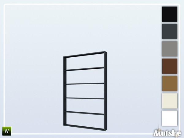 Sims 4 — Wareham Roomdivider Tall5 2x1 by Mutske — This roomdivider is part of the Wareham Constructionset. With slots,