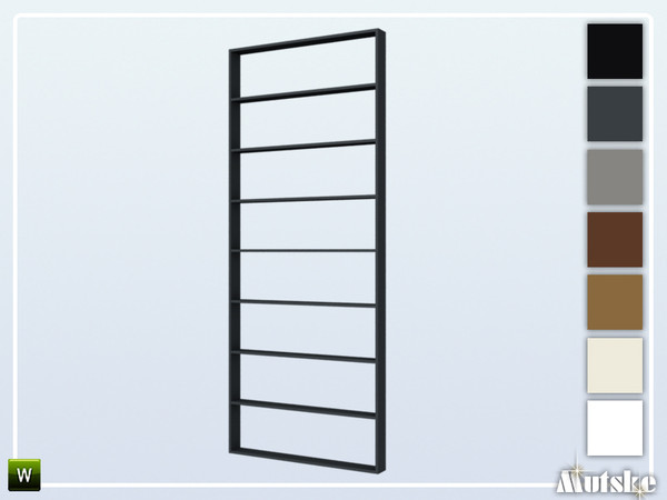 Sims 4 — Wareham Roomdivider Tall8 2x1 by Mutske — This roomdivider is part of the Wareham Constructionset. With slots,
