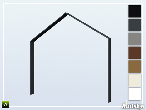 Sims 4 — Wareham Arch Triangle32 A 3x1 by Mutske — This arch is part of the Wareham Constructionset. Made by Mutske@TSR. 