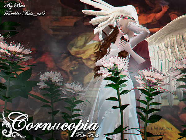Sims 4 — Cornucopia - Pose Pack by Beto_ae0 — Poses inspired by Western Europe during the XV and XVI centuries. To use
