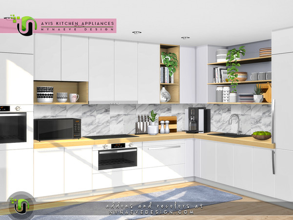 Sims 4 — Avis Kitchen Appliances by NynaeveDesign — Whether your sim is looking for a high-end range, a budget