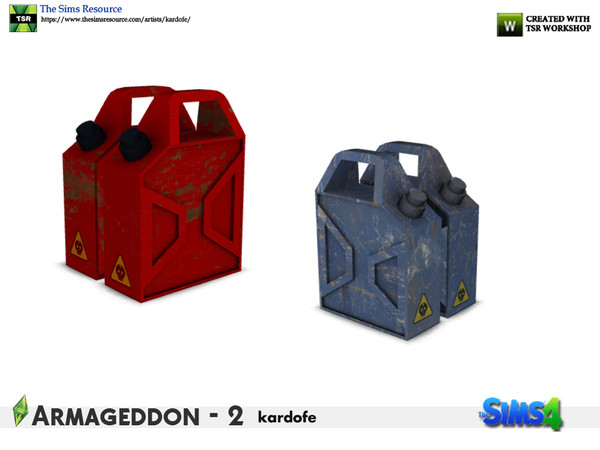 Sims 4 — kardofe_Armageddon_Carafe by kardofe —  Two old bottles of , we don't know what they contained before, but they