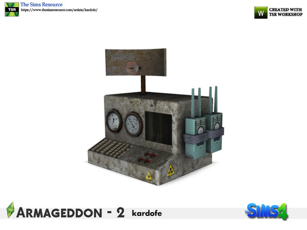 Sims 4 — kardofe_Armageddon_Radiation detector by kardofe — Old radiation detection device, maybe I can get it fixed 
