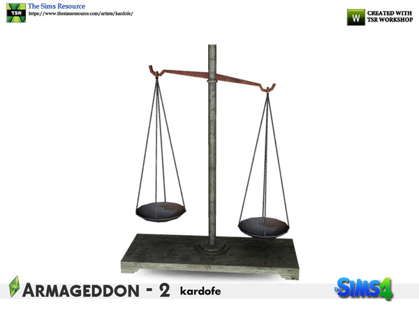 Sims 4 — kardofe_Armageddon_Scale by kardofe — Scale, old and rusty, it's not good for anything, but it's nice 